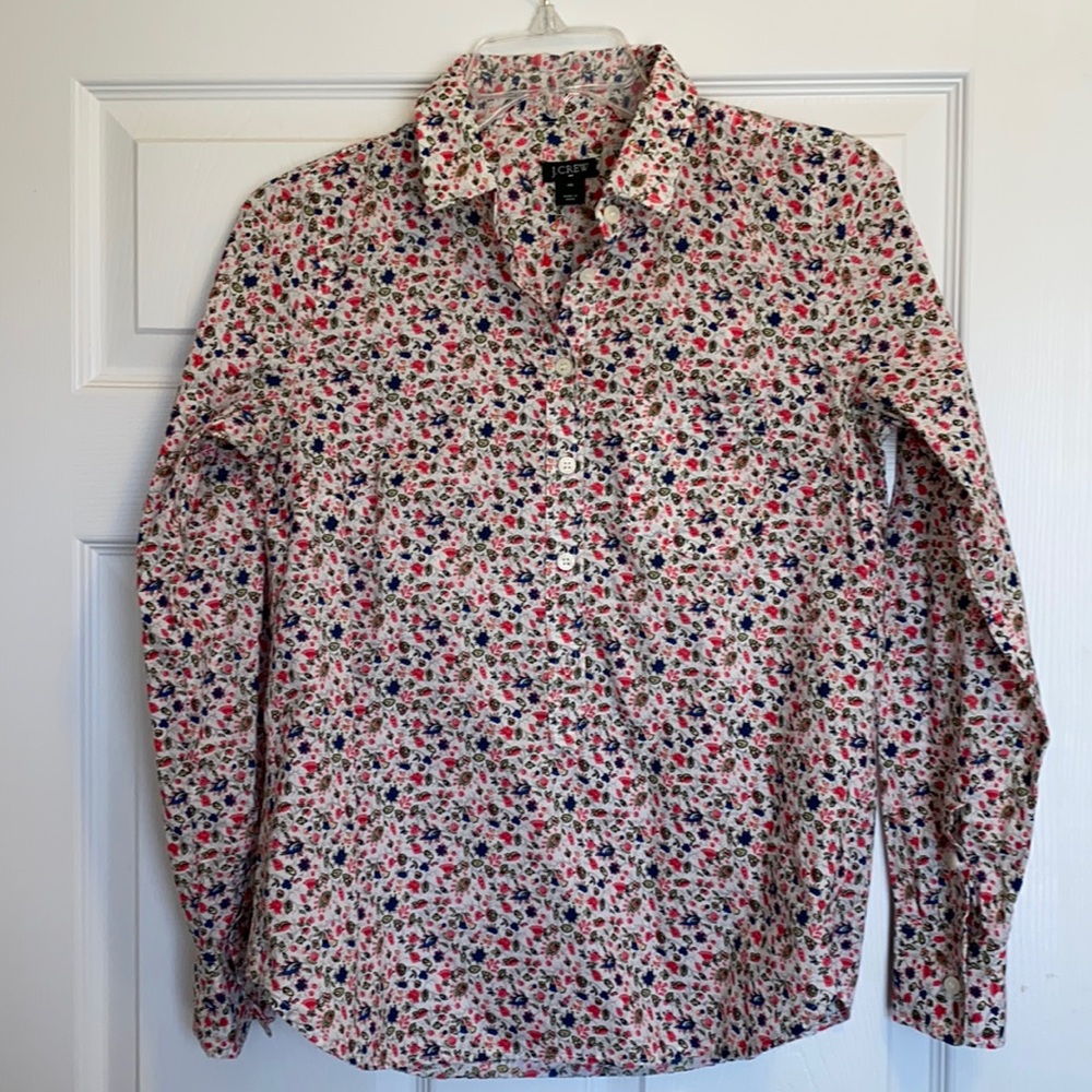 J. Crew floral popover XS
